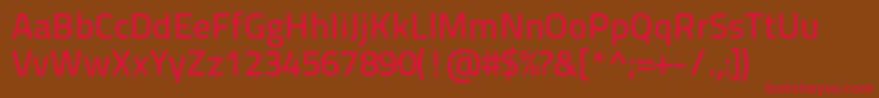 Titilliumtext22l600wt Font – Red Fonts on Brown Background