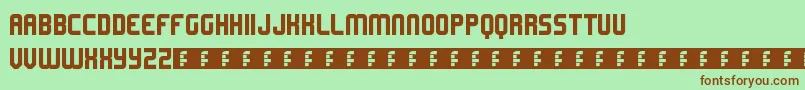 Lemons Font – Brown Fonts on Green Background