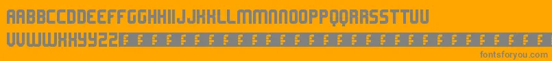 Police Lemons – polices grises sur fond orange