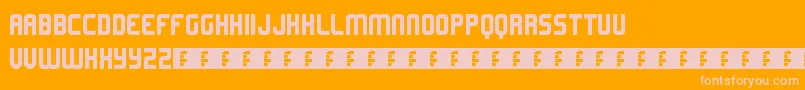 フォントLemons – オレンジの背景にピンクのフォント