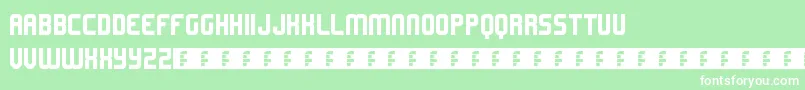 Lemons Font – White Fonts on Green Background