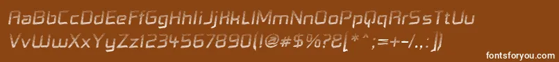 Dennis Font – White Fonts on Brown Background
