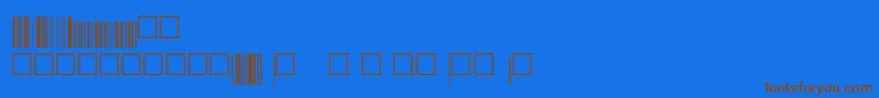 V200024 Font – Brown Fonts on Blue Background