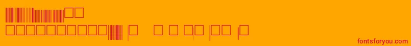 V200024-Schriftart – Rote Schriften auf orangefarbenem Hintergrund