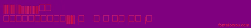 V200024 Font – Red Fonts on Purple Background