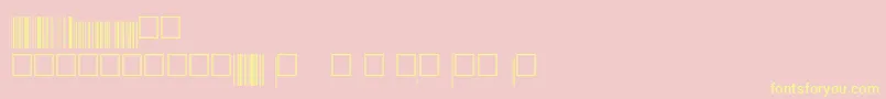 V200024 Font – Yellow Fonts on Pink Background