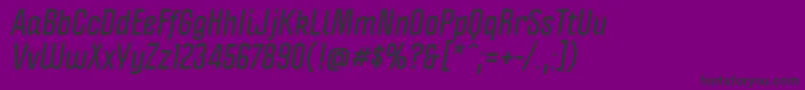 PoliticaBoldItalic Font – Black Fonts on Purple Background