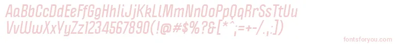 PoliticaBoldItalic Font – Pink Fonts on White Background