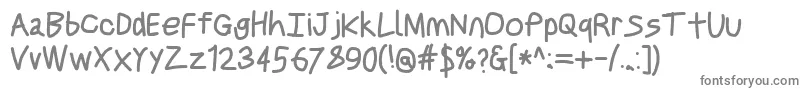 Justbreathebd Font – Gray Fonts on White Background