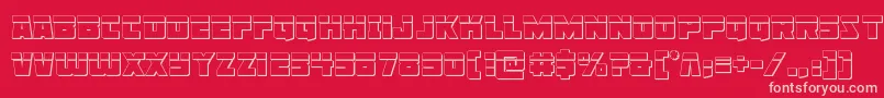Libertylegion3Dlaser Font – Pink Fonts on Red Background