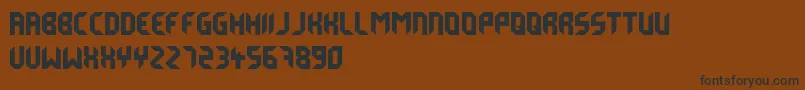 Derailfont Font – Black Fonts on Brown Background