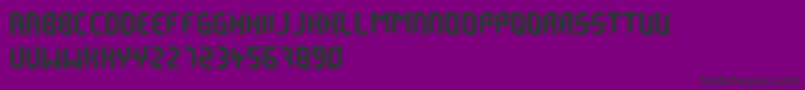 Derailfont Font – Black Fonts on Purple Background