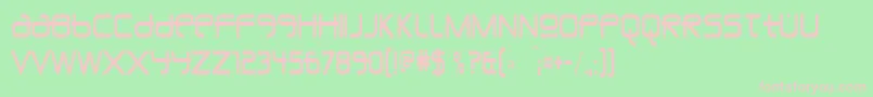 UnionCityBlue Font – Pink Fonts on Green Background