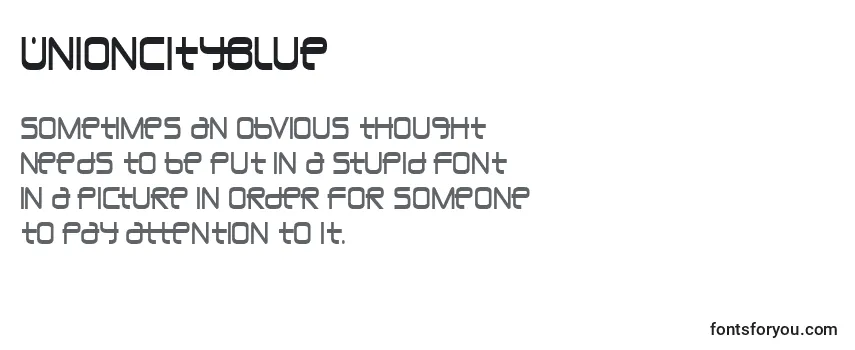 UnionCityBlue Font