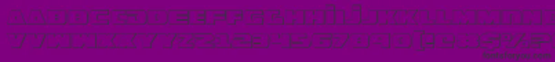 GuardianShadow Font – Black Fonts on Purple Background