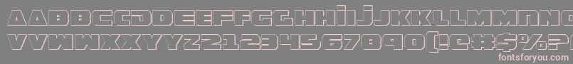 GuardianShadow Font – Pink Fonts on Gray Background