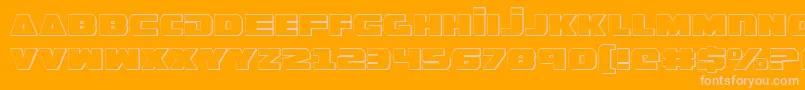 GuardianShadow Font – Pink Fonts on Orange Background