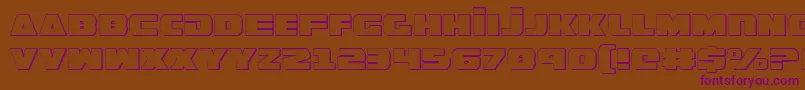 GuardianShadow Font – Purple Fonts on Brown Background