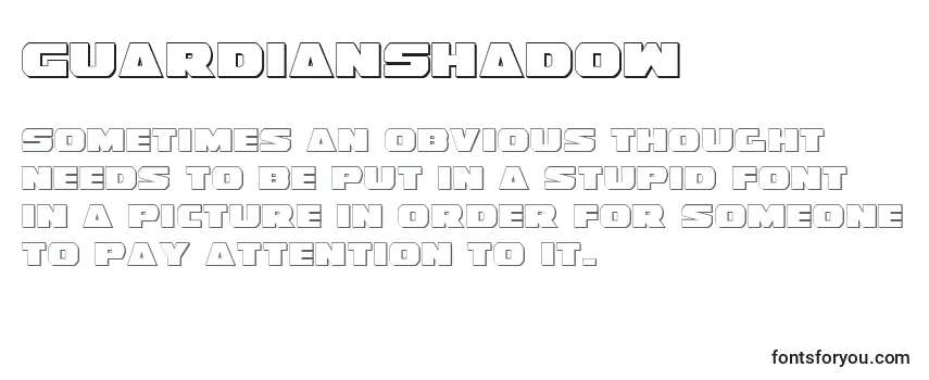 Przegląd czcionki GuardianShadow