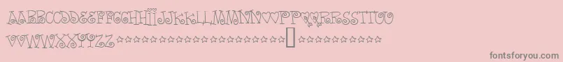 Wordsoflove Font – Gray Fonts on Pink Background