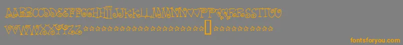 Wordsoflove Font – Orange Fonts on Gray Background