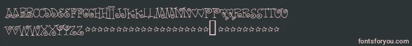 Wordsoflove Font – Pink Fonts on Black Background