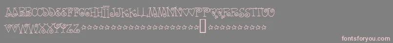Wordsoflove Font – Pink Fonts on Gray Background
