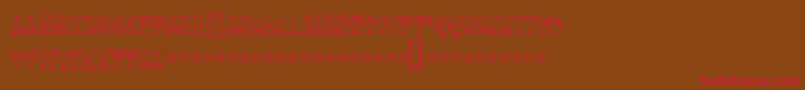 Wordsoflove Font – Red Fonts on Brown Background