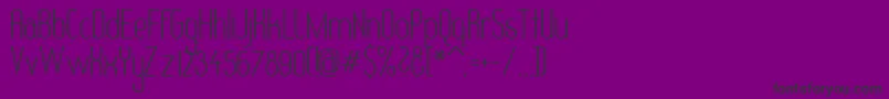 RedheadGoddess-Schriftart – Schwarze Schriften auf violettem Hintergrund