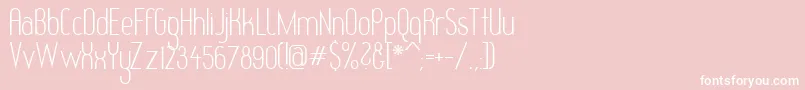 フォントRedheadGoddess – ピンクの背景に白い文字