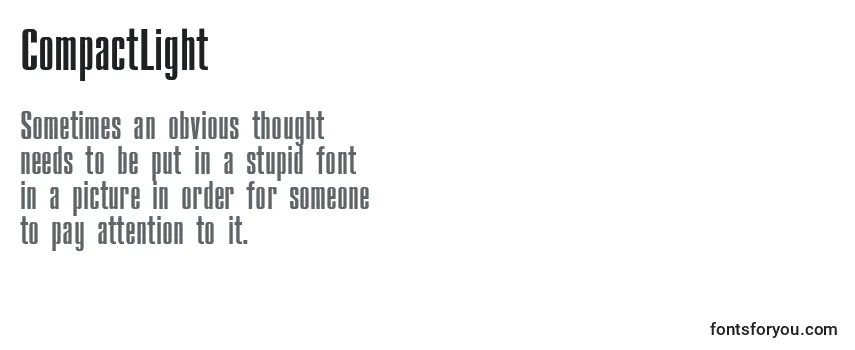 CompactLight Font