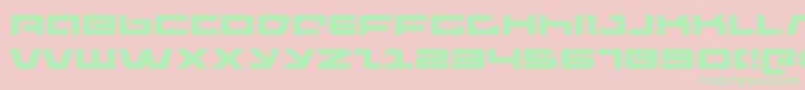 Pulserifleex Font – Green Fonts on Pink Background
