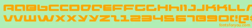 Pulserifleex Font – Orange Fonts on Green Background