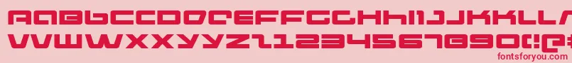 Police Pulserifleex – polices rouges sur fond rose