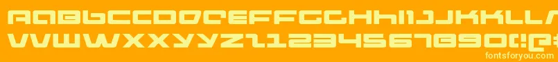 Pulserifleex Font – Yellow Fonts on Orange Background
