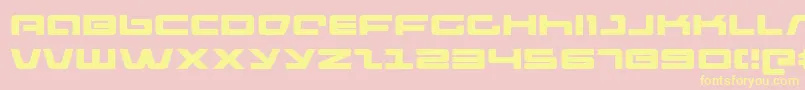 Pulserifleex Font – Yellow Fonts on Pink Background