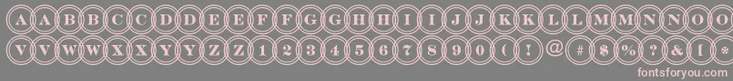 ADiscoserifdblovl Font – Pink Fonts on Gray Background