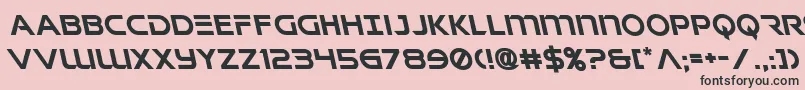 Singaporeslingleft Font – Black Fonts on Pink Background