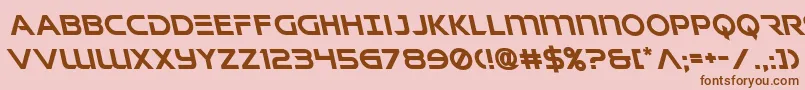 Singaporeslingleft Font – Brown Fonts on Pink Background