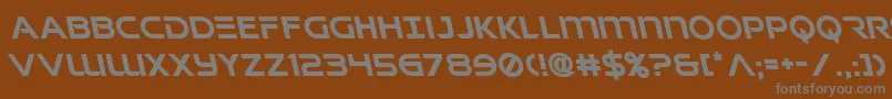 Singaporeslingleftフォントについての詳細 フォントSingaporeslingleft – 茶色の背景に灰色の文字