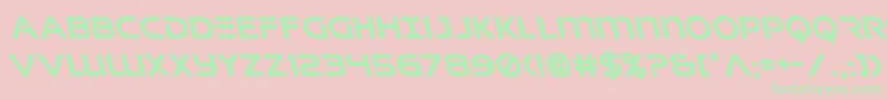 Singaporeslingleft Font – Green Fonts on Pink Background