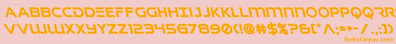 Singaporeslingleft Font – Orange Fonts on Pink Background