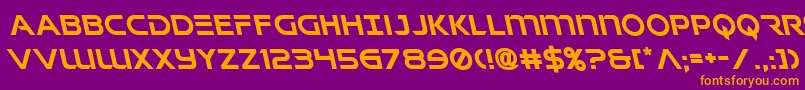 Singaporeslingleft Font – Orange Fonts on Purple Background