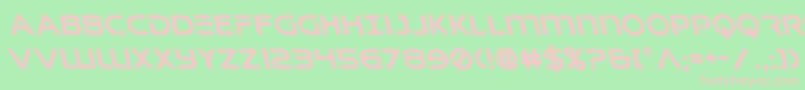 Singaporeslingleft Font – Pink Fonts on Green Background