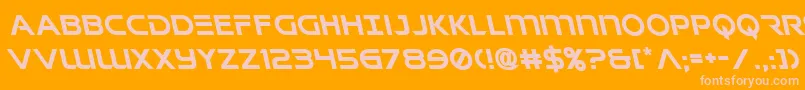Singaporeslingleft Font – Pink Fonts on Orange Background