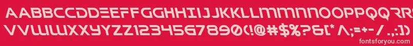 Singaporeslingleft Font – Pink Fonts on Red Background