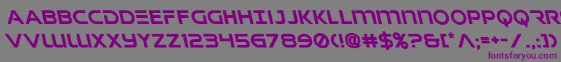 Singaporeslingleft Font – Purple Fonts on Gray Background