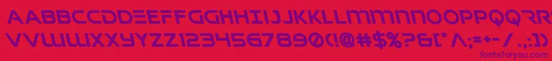 Singaporeslingleft Font – Purple Fonts on Red Background