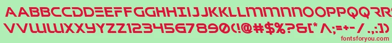 Singaporeslingleft Font – Red Fonts on Green Background