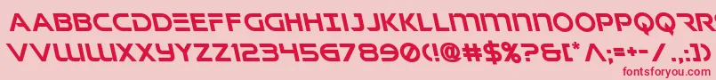 Singaporeslingleft Font – Red Fonts on Pink Background